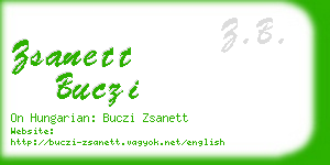 zsanett buczi business card